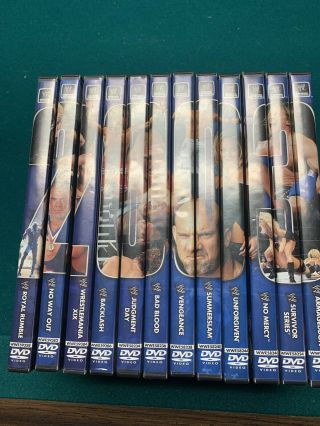 Wwe Wrestling Matches 2003 Pay Per View {dvd,  13 Disc Set} Oop Very Rare & Htf