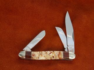 Vintage Antique Folding Pocket Knife Col Coon Celluloid Limited 1 Of 10 Rare Edc