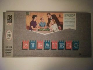 Rare Vintage Stratego Board Game By Milton Bradley 1962 - 100 Complete