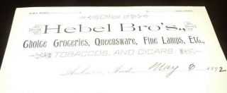 Antique 1892 Hebel Bro 