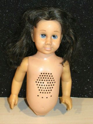 Vintage 1961 Mattel Chatty Cathy Non Talking Doll Brunette For Repair Or Parts