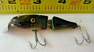 Vintage Creek Chub Jointed Pikie Perch Color 2.  5 " Fishing Lure Pat.  9 - 7 - 20