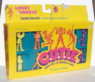 Vintage Mattel Lovey Doveys C.  U.  T.  I.  E.  Figures Box 1986