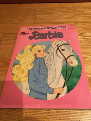 Vintage Barbie - A Deluxe Color/activity Book - 1988