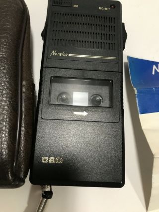 Rare Vintage Norelco Microcassette Recorder Model 590 - - WORK - 3