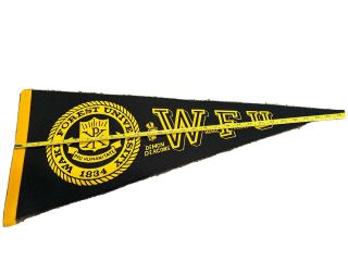Vintage Wake Forest University Flag Pennant 1960 29” Football Rare