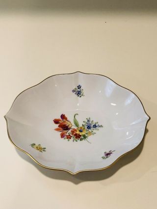 Hochst Hand Painted Porcelain Floral Bowl