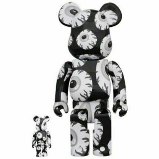 Medicom Toy Be@rbrick Mishka Monochromatic 100 & 400 Figure Doll Bearbrick