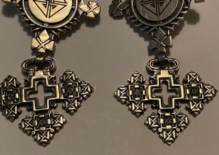 Rare Designer Camilla Franks Silver Cross Earrings 3