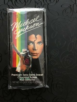 Rare Michael Jackson 1989 Moonwalker Promotional Chocolate Bar
