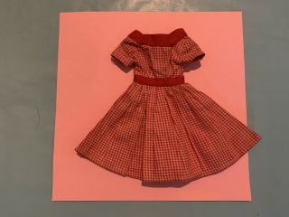 Vintage Barbie Clothing 1960’a Red & White Checkered Dress