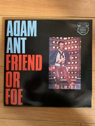 Adam Ant ‘friend Or Foe’ 12” Vinyl Maxi Single (rare)