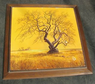 Tree of Life Retro Art Lithograph - Painting by Gare 2