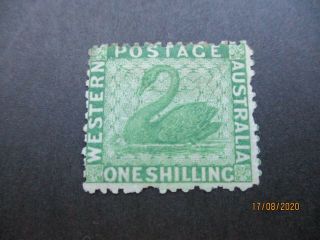Western Australia Stamps: 1/ - Green Swan - Rare (c351)