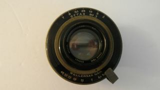 Rare Wollensak Anastigmat Betax 190mm F/6.  3 Lens 5x7 Wista Wisner Linhof Sinar