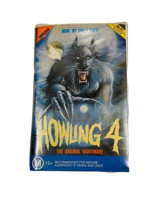 Vintage Howling 4 The Nightmare Vhs Video Ex Rental Rare Horror