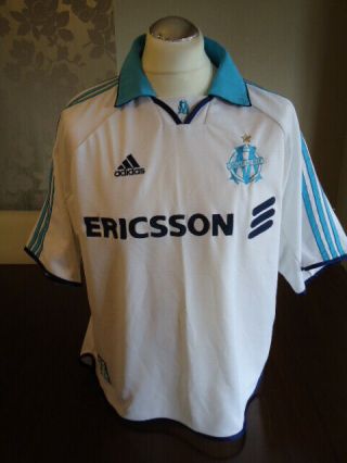 Olympique De Marseille 1999 Adidas Home Shirt Large Adults Rare Vintage