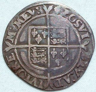 Rare Tudor Britain - Elizabeth I - Hammered Silver Shilling -