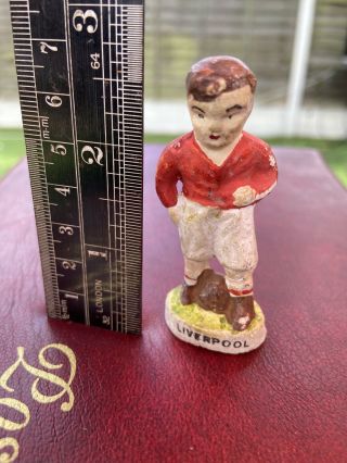 Vintage Plaster Football Player Model - 1940s Liverpool - Rare
