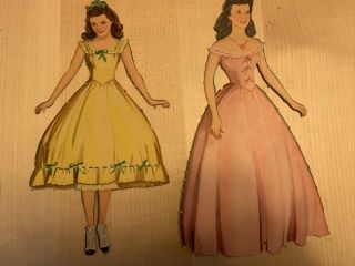 Gone With The Wind Paper Dolls And Outfits,  5 Dolls,  20,  Outfits,  Notes 2