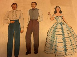 Gone With The Wind Paper Dolls And Outfits,  5 Dolls,  20,  Outfits,  Notes 3