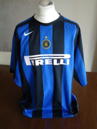 Inter Milan 2006 Nike Home Shirt Xxl / 2xl Adults Rare Vintage Pirelli