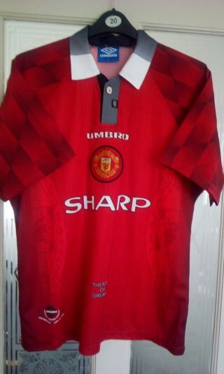Rare Vintage Manchester United Home Shirt Season 96/98 Size (l)
