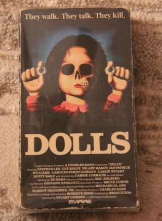 Dolls Vhs Horror 1986 Vestron Rare
