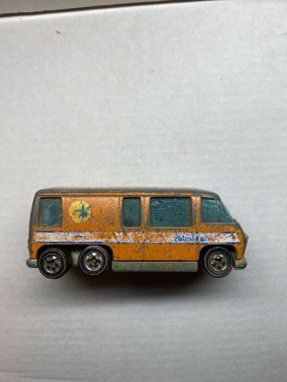 Hot Wheels Redline Gmc Motorhome Orange Flying Colors 1976 Rare