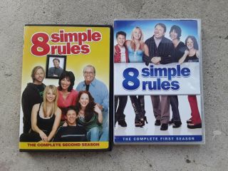 8 Simple Rules Seasons 1 & 2 (dvd,  6 - Disc Set) Second First Rare Oop R1 Spade