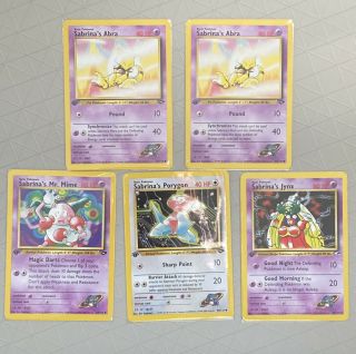 Pokemon - 1st Edition Gym Heroes Sabrina’s Cards Rare Holo - Nm/mint