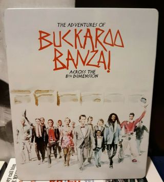 The Adventures Of Buckaroo Banzai Blu - Ray Steelbook Shout Factory Rare Oop