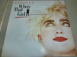 Madonna - Who ' s That Girl (OST) : ITALY 9 - track vinyl LP : not promo/very rare 2