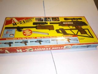 1983 Vintage Arco The A - Team M - 24 Assault Rifle Target Game Set Rare L@@k