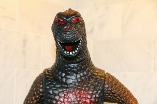 Vintage 1997 Godzilla 15” Dormei Poseable Toy Volcano Red Foot Stamped Rare 2