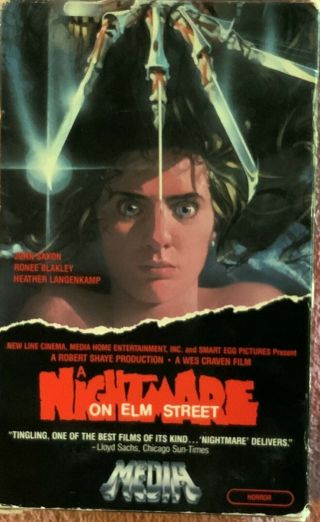 A Nightmare On Elm Street - Media - Beta / Betamax Tape Rare 1984