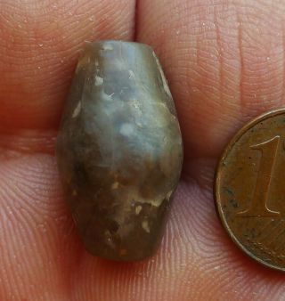 20mm Perle Jaspe Ancien Mali Afrique Maroc Antique African Agate Trade Bead