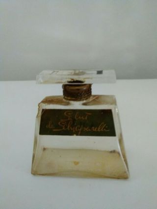 Rare Vintage Perfume Bottle For Salut By Schiaparelli C.  1939