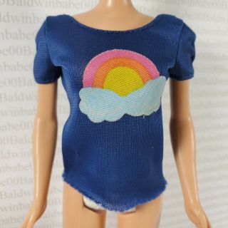 Top Mattel Barbie Doll Vintage Best Buy Blue Rainbow T - Shirt Accessory Clothing