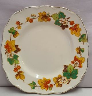 Antique W H Grindley Cream Petal Autumn Side Plate Made In England C1936 - 54