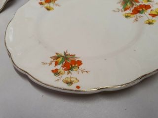 Antique W H Grindley Cream Petal Autumn Side Plate Made in England c1936 - 54 2