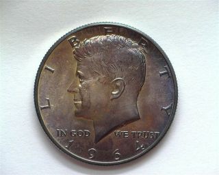 1964 Kennedy Silver 50 Cents Exceptional Uncirculated Very Rare This