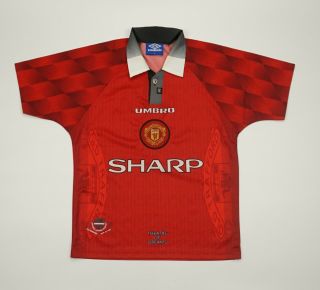 Vintage Rare Manchester United 1996 1998 Home Football Soccer Shirt Jersey Umbro