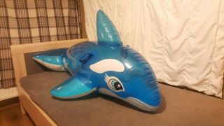 Very Rare The Wet Set 2001 Inflatable Lil Whale Ride On
