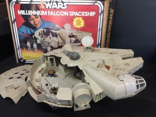 Vintage Star Wars Millennium Falcon With Box 1977