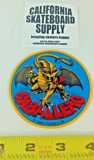 Powell Peralta Caballero Dragon Skateboard Sticker 4 " Usa