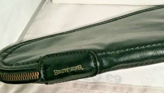 Rare Find Vintage Browning Soft Factory Gun Case Red Felt Interior Leather13x7