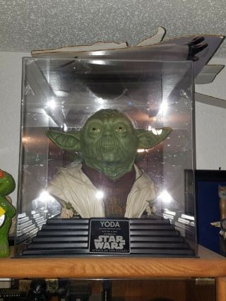 Star Wars Life Size Yoda Bust.  Limited Edition Rubies.  Rare And Long.