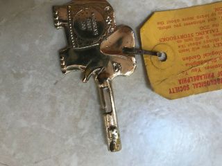 Philly Zoo Key Rare Gold Key With The Tag From The 80 