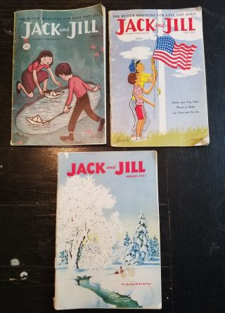 Vintage Jack And Jill Magazines Jan 1951 July 1955 July 1956